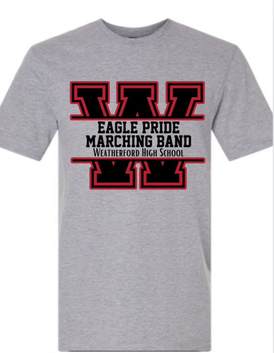 Marching Band Tee Gray