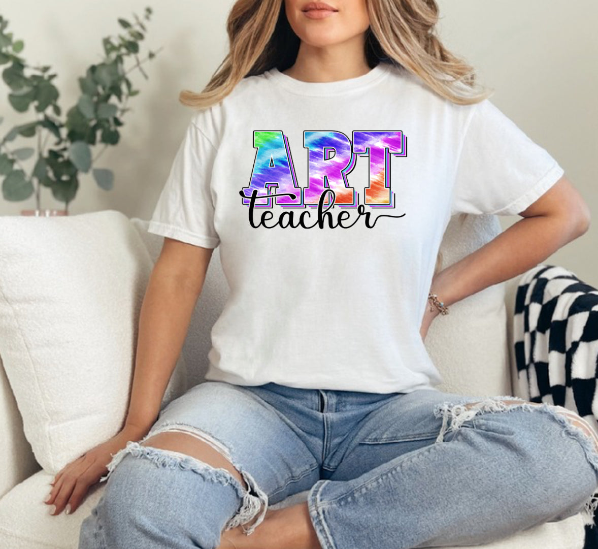 Tie Dye Teacher Comfort Color