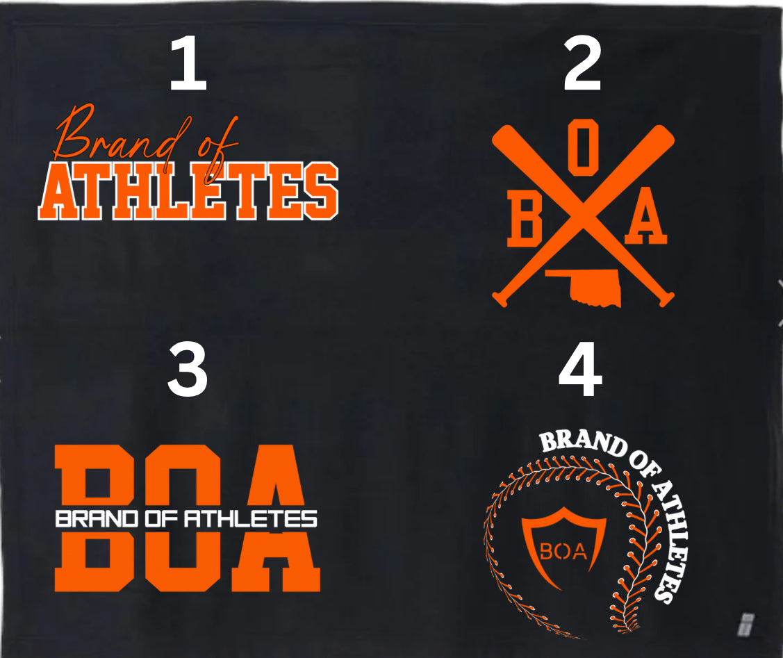 BOA Personalized Stadium Sweatshirt Blanket 50x60