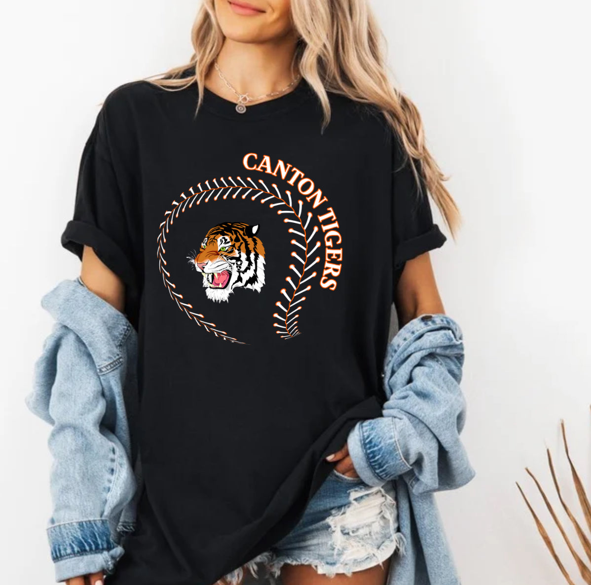 Tiger Baseball Seams