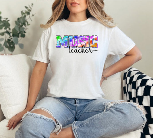 Tie Dye Teacher Comfort Color