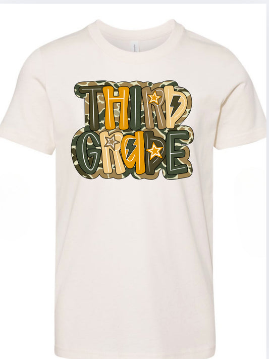 Camo First Day of School