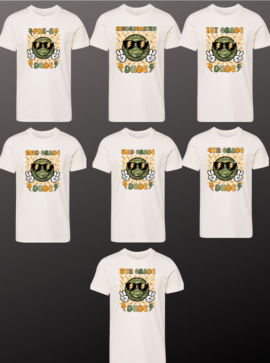 Camo Dude First Day of School