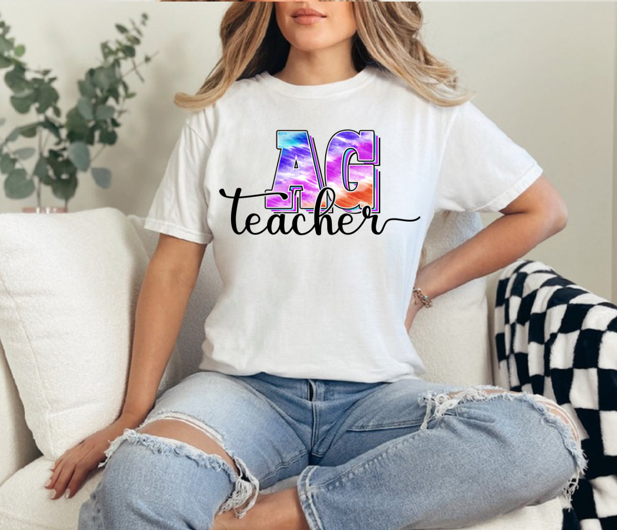 Tie Dye Teacher Comfort Color