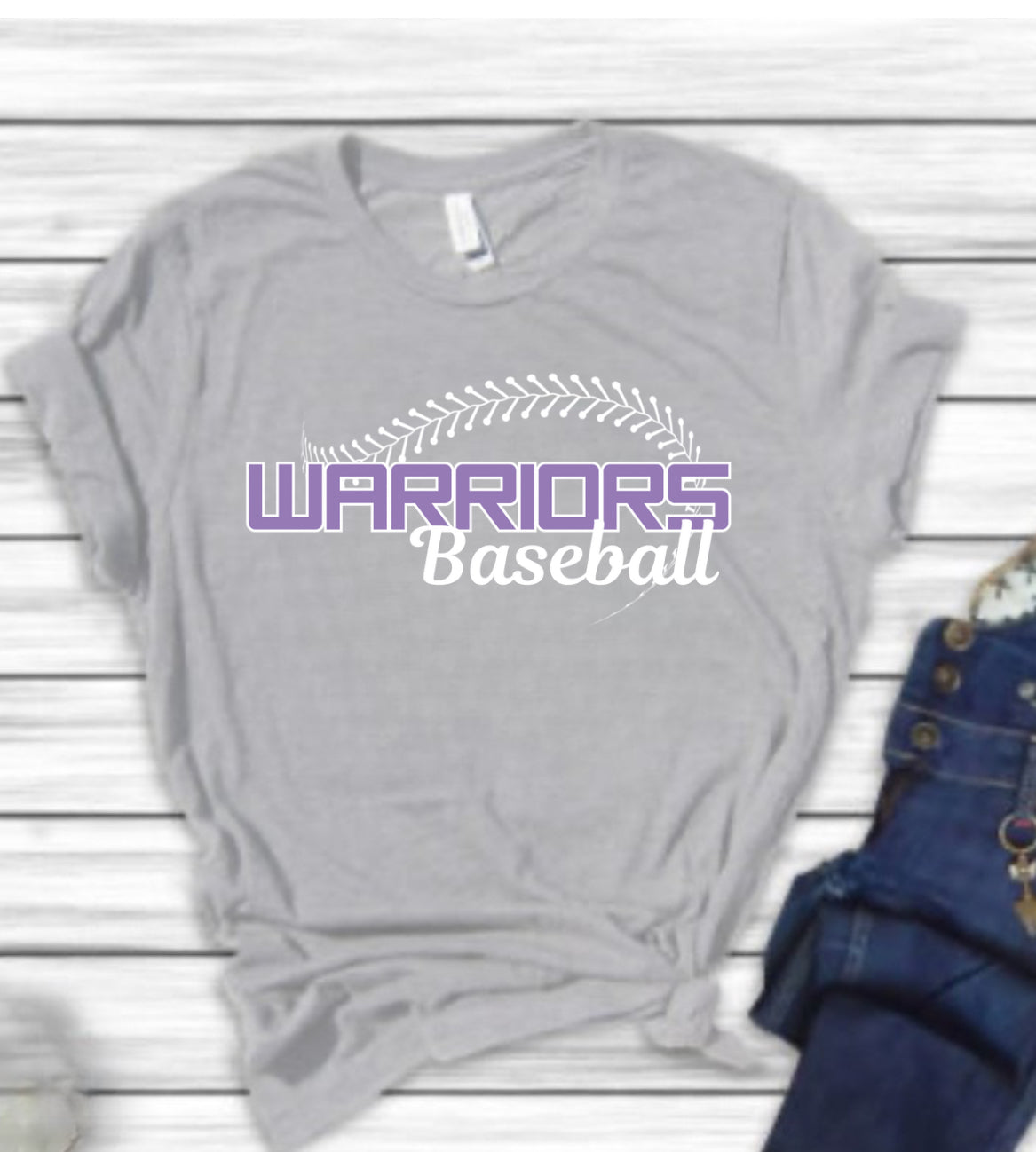 Warriors Baseball Gray