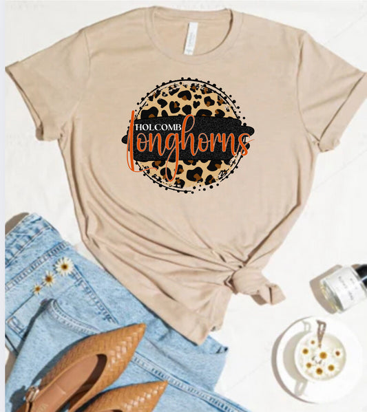 Holcomb Longhorns Leopard
