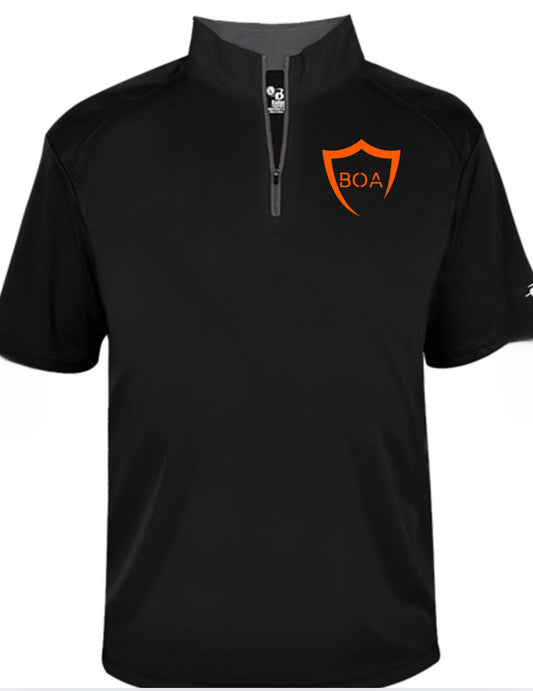 BOA Black Badger SS 1/4 Zip