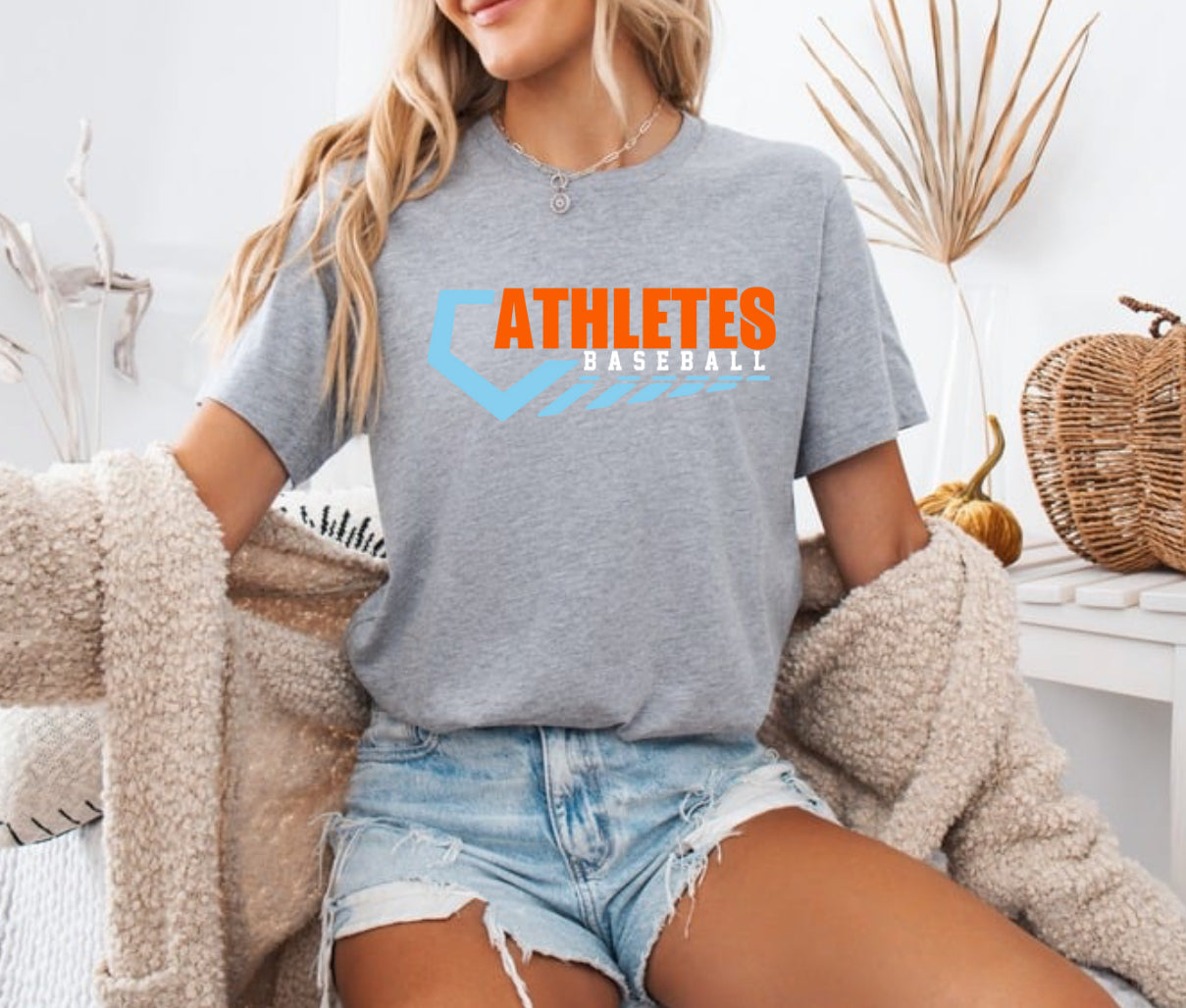 Athletes Baseball Gray