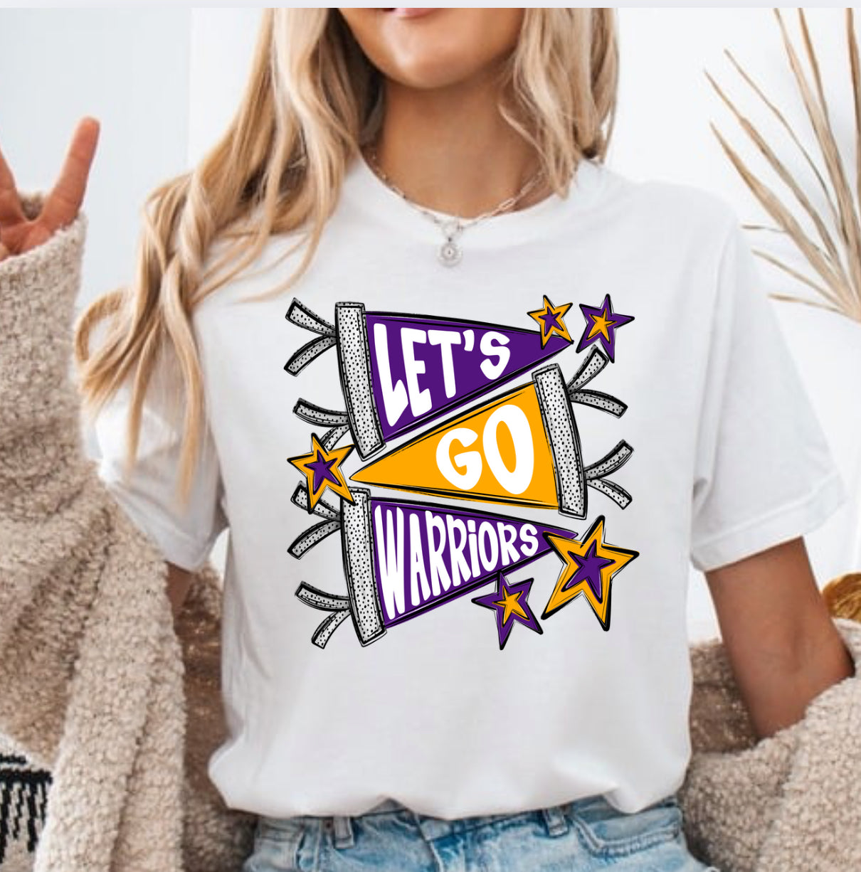 Let’s Go Warriors Banner