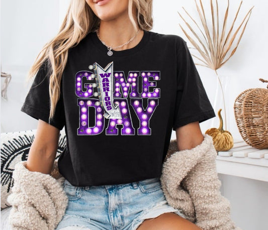 Warriors Game Day Lights