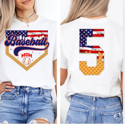 Baseball American Flag