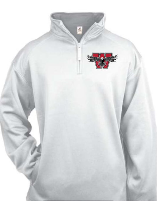 The Dub Badger Performance Pullover White