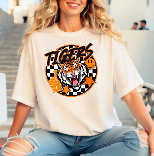 Tigers Checkered Circle