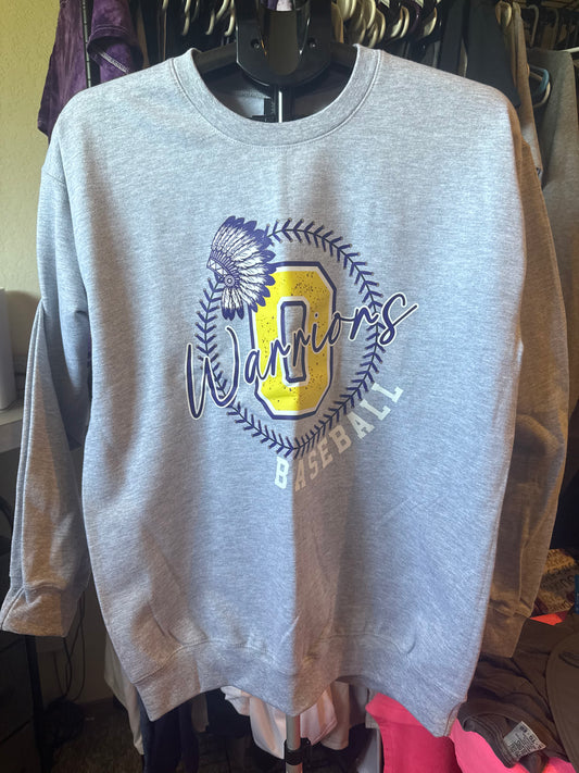 Okarche Baseball Gildan Soft Sweatshirt AM