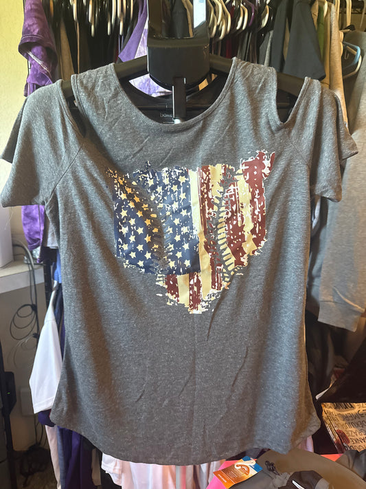 American Flag Women’s Shirt AL