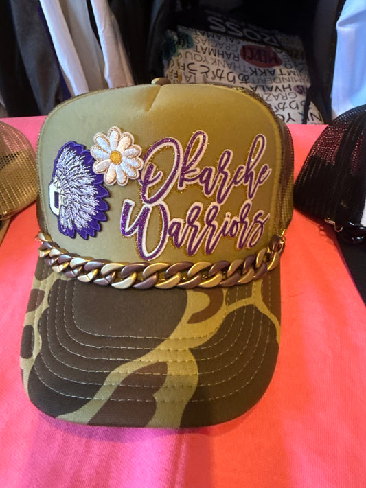 Warriors Camo Trucker