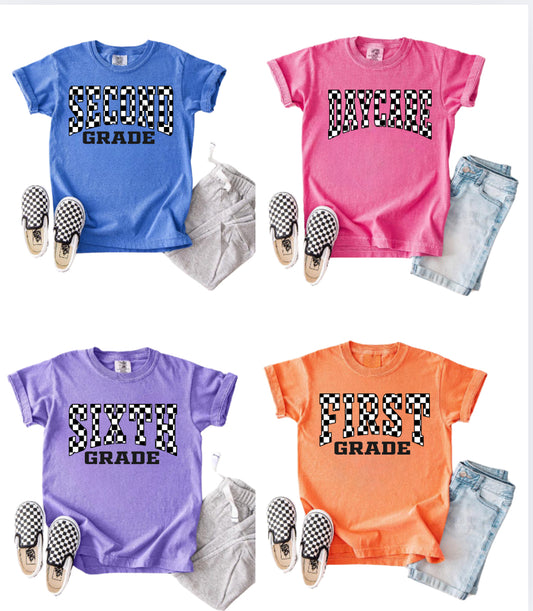 Checkered Grades Adult Comfort Color