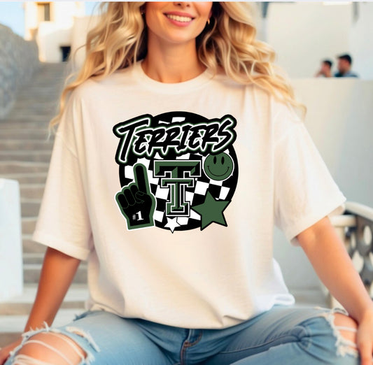 Terriers Checkered Circle