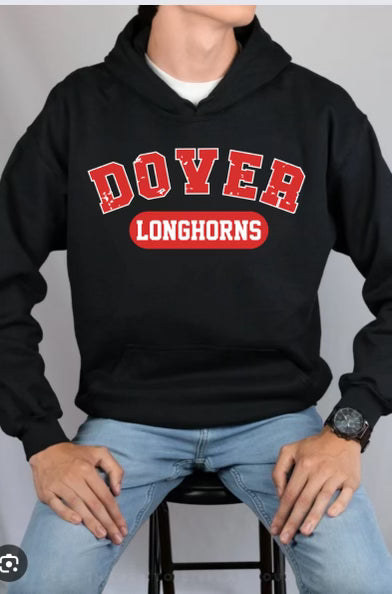 Dover Longhorns Bella Oversized Sweatshirt/Hoodie