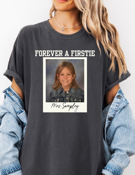 Forever A Firstie (Personalized) Comfort Color Pepper