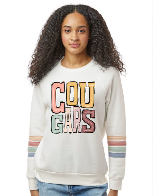 Cougars Pastel Sweatshirt
