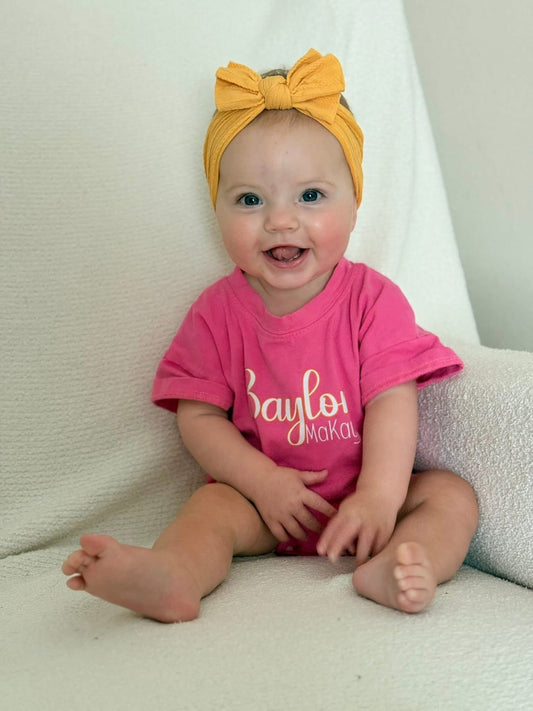 Bright Smile Bubble Romper Personalized