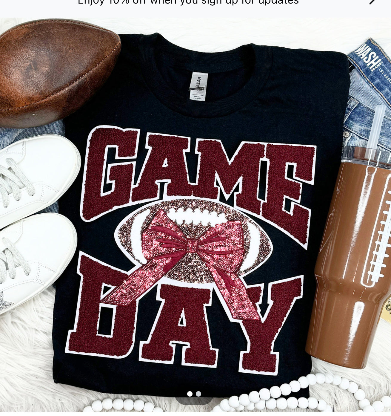 Game Day Chenille/Sequin Patch