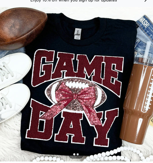 Game Day Chenille/Sequin Patch