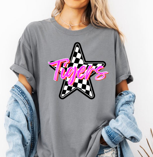 Tigers Checkered Star