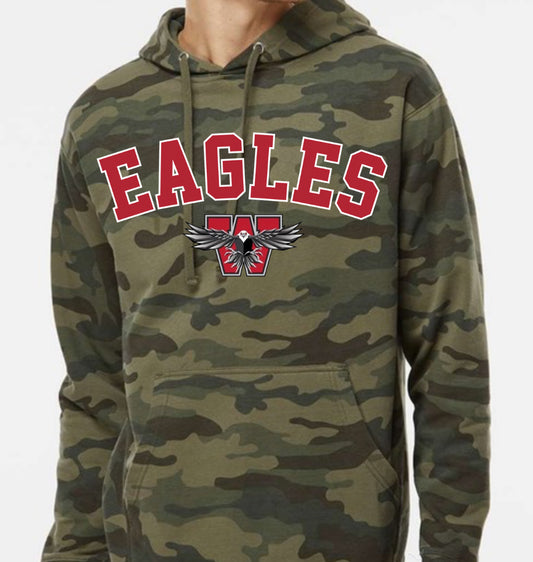 Weatherford Eagles Camo Hoodie