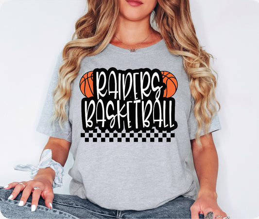 Raiders Basketball Checkered
