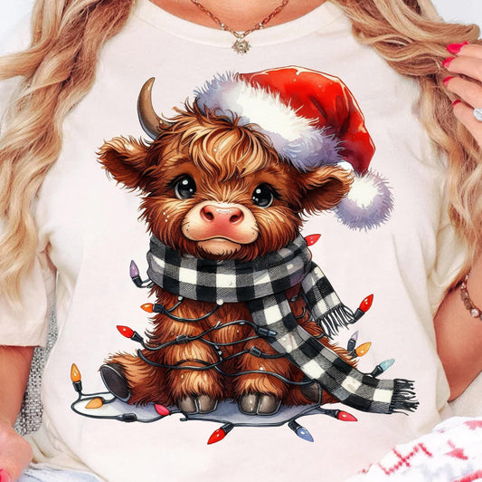 Christmas Highland Cow