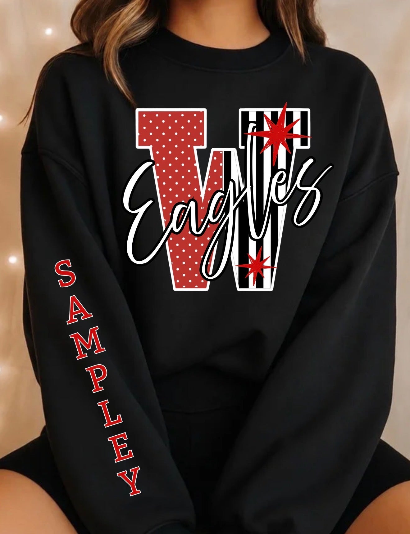 Eagle Pride with Last Name Sleeve