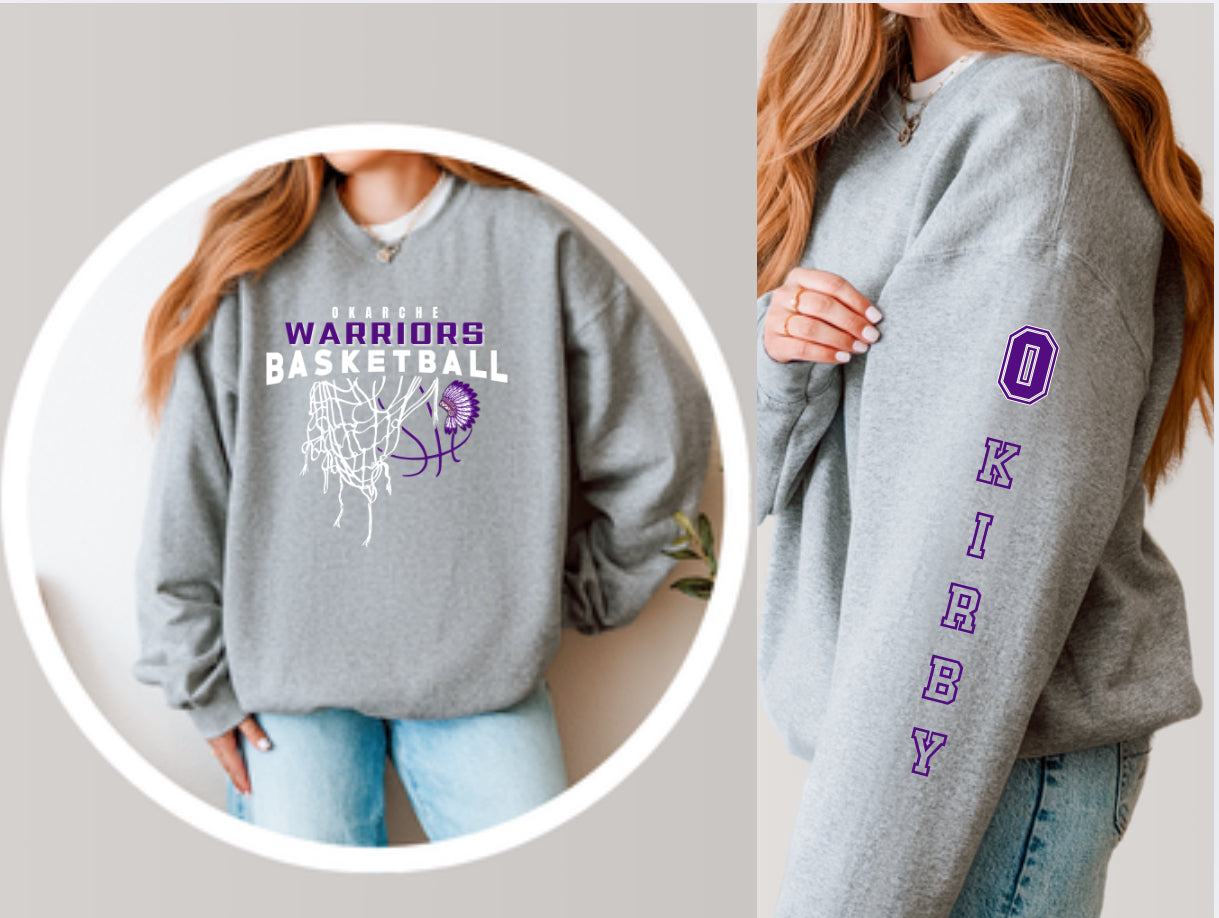 Okarche Basketball Personalized Sleeve