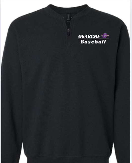 Okarche Baseball Gildan Soft 1/4 Zip