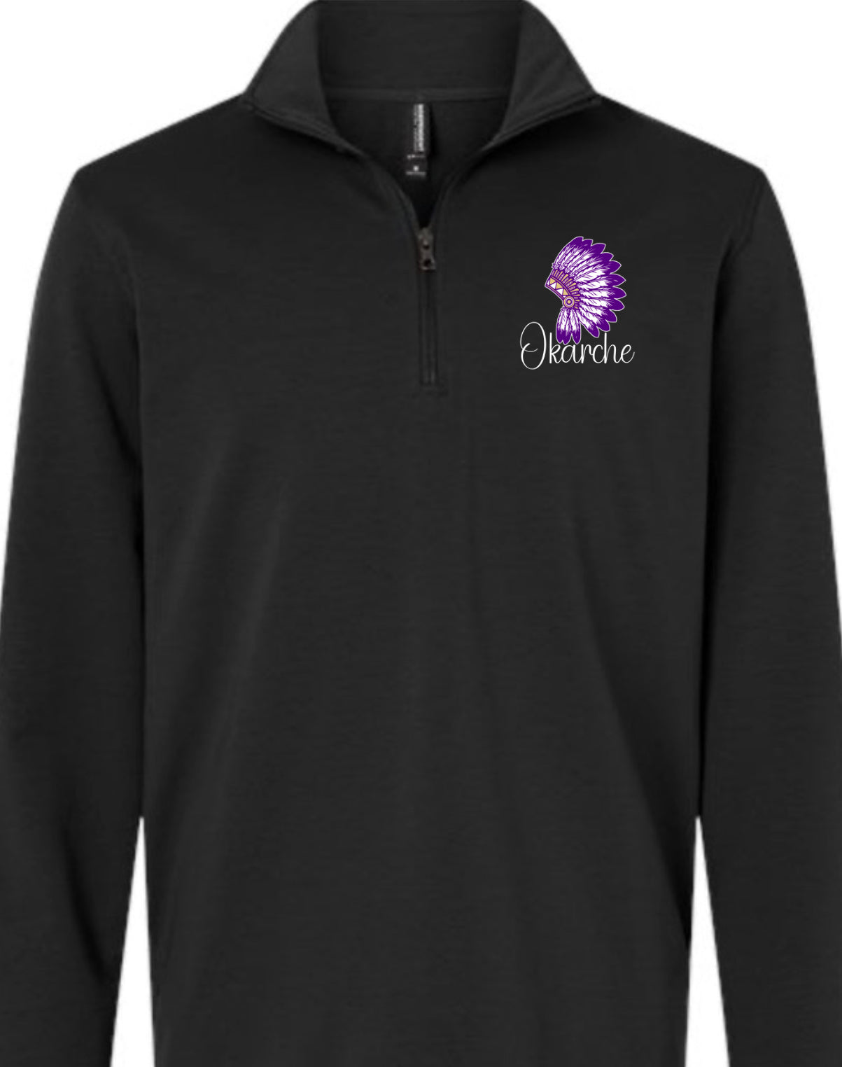Okarche Warrior Logo Independent 1/4 Zip Pullover