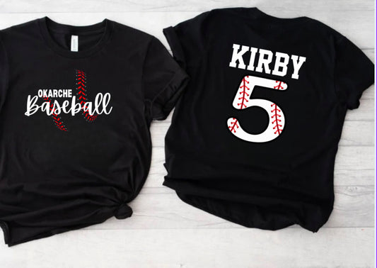 Okarche Baseball Name/Number