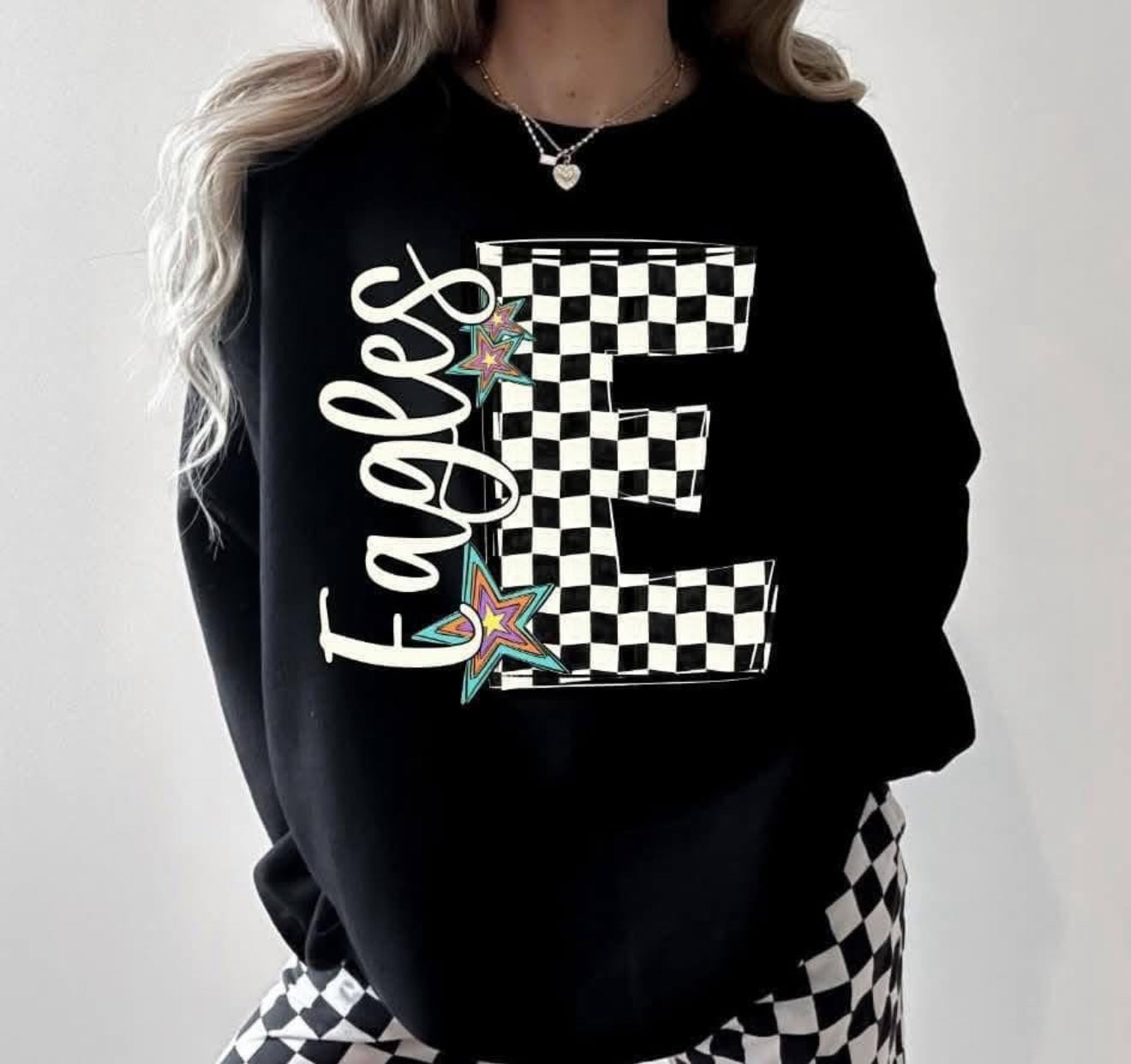 Eagles Star Checkered