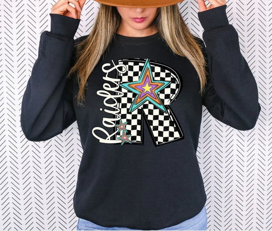 Raiders Checkered Star