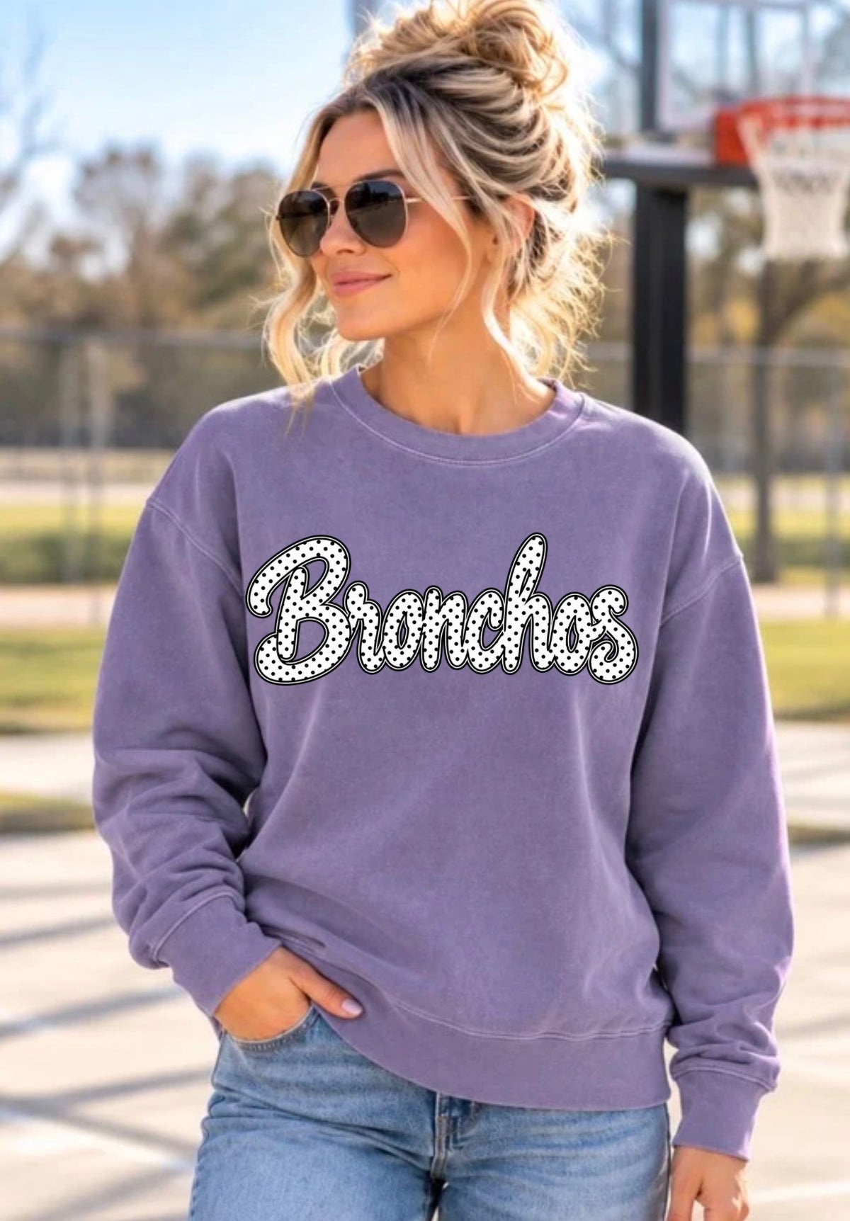 Bronchos Pigmented Plum Independent Sweatshirt
