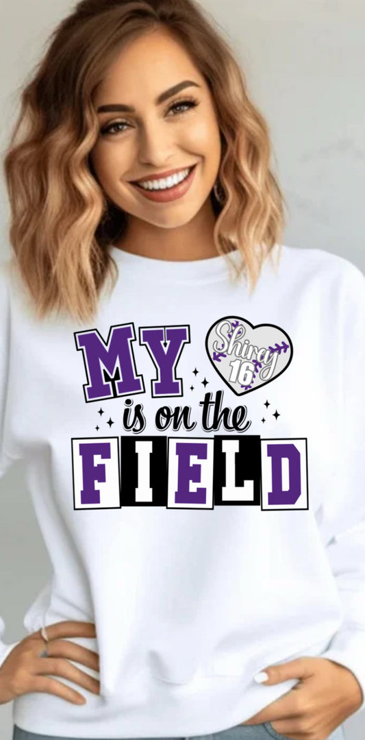 My heart is on the field Baseball Version
