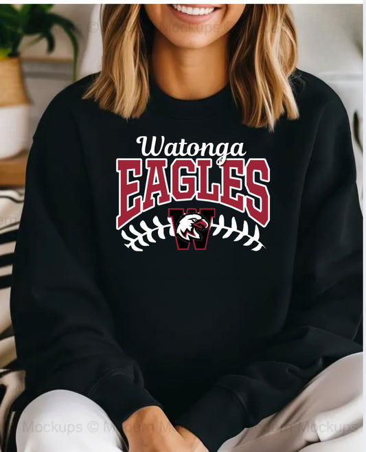 Watonga Eagles Baseball Season Black