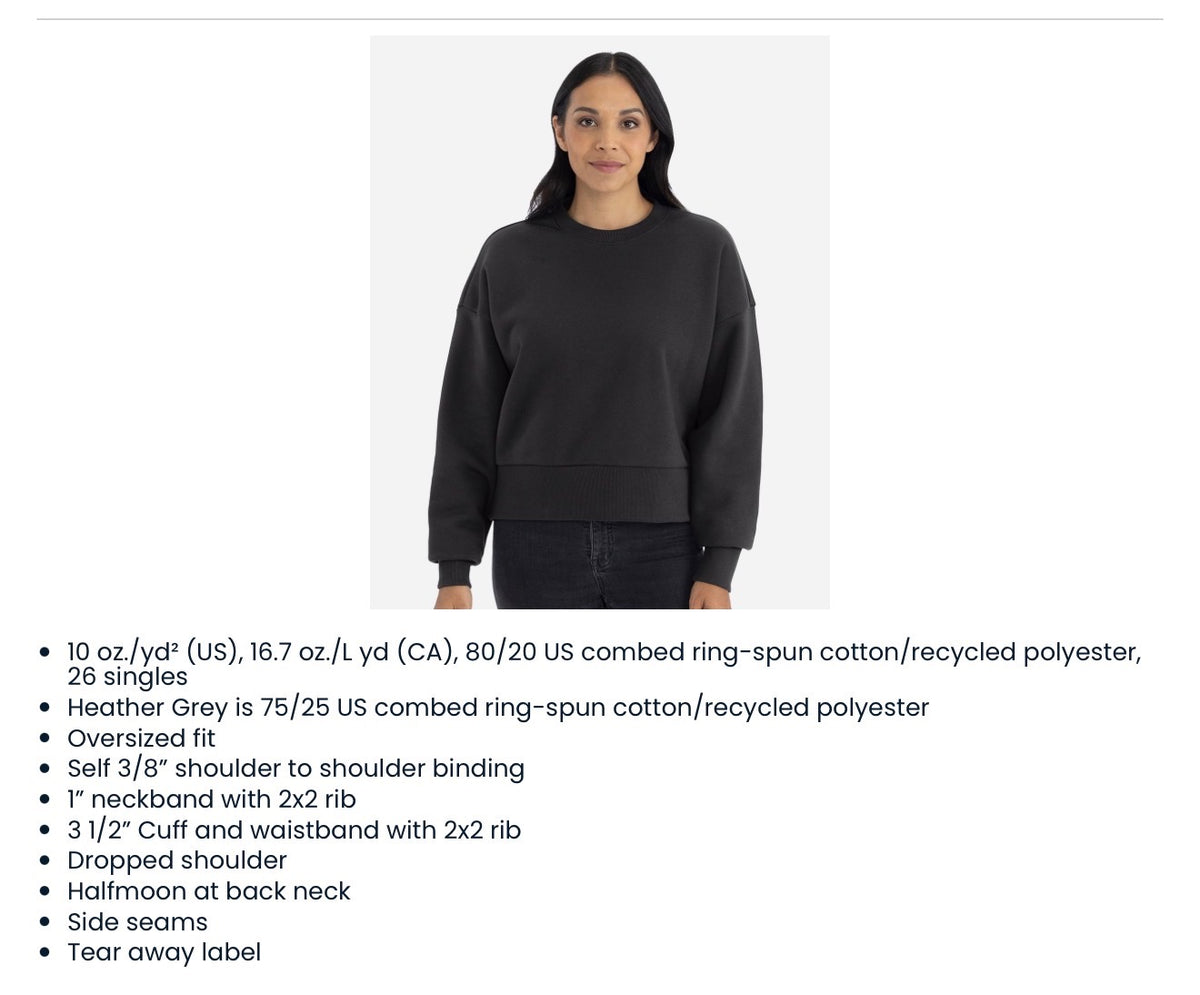 Warriors Crop Sweatshirt