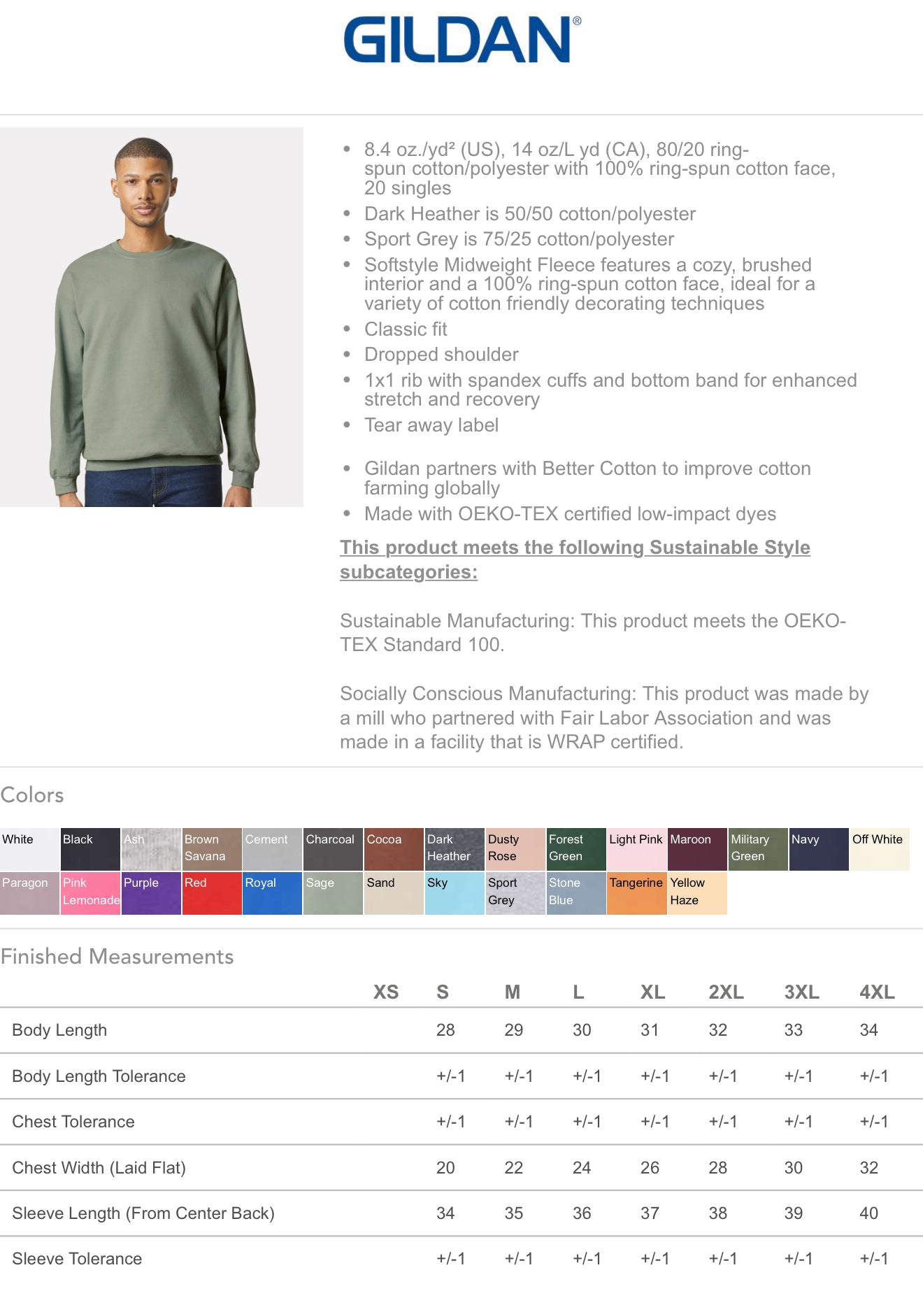 Gildan Softstyle Sweatshirt