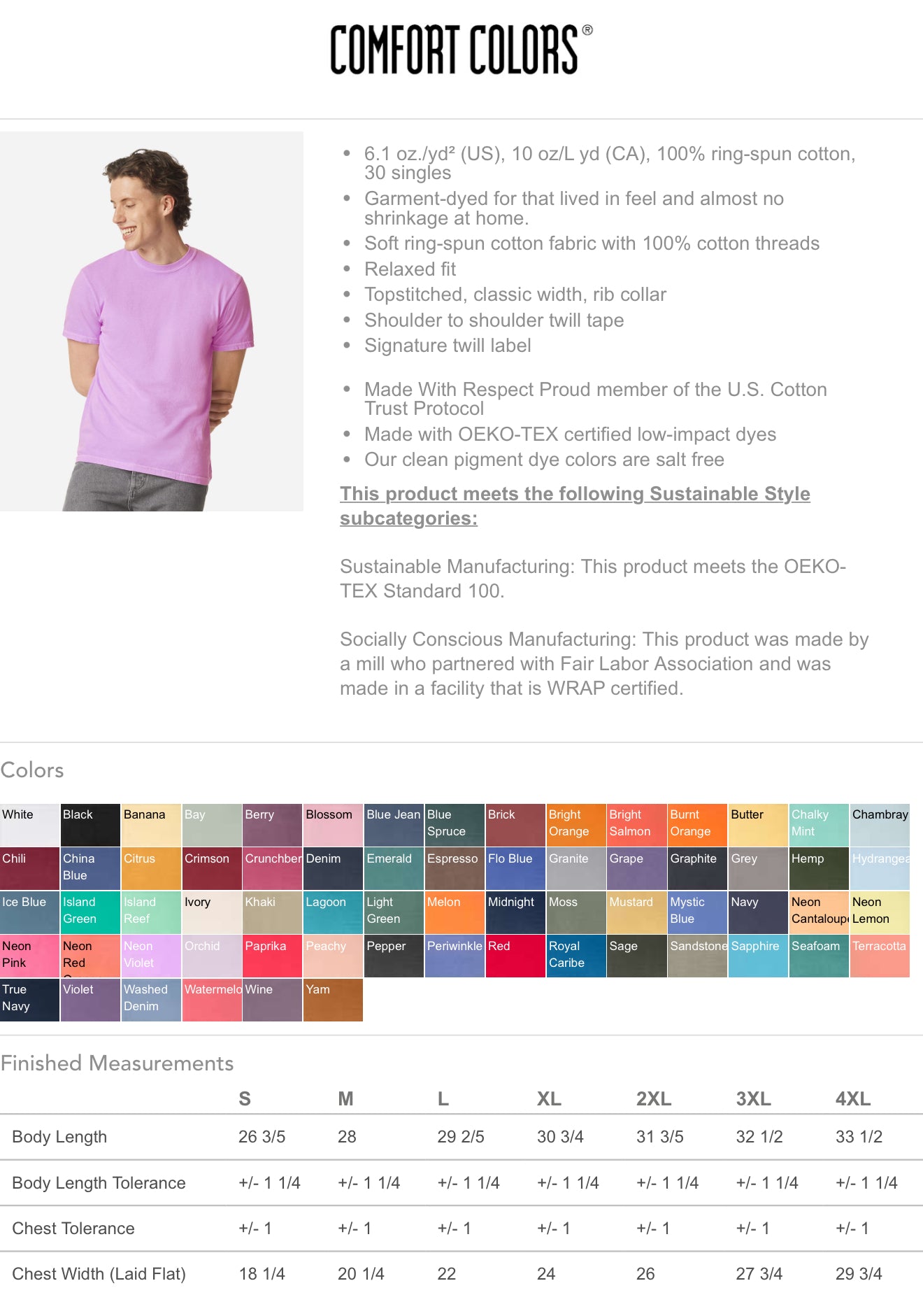 Comfort Colors Short Sleeve