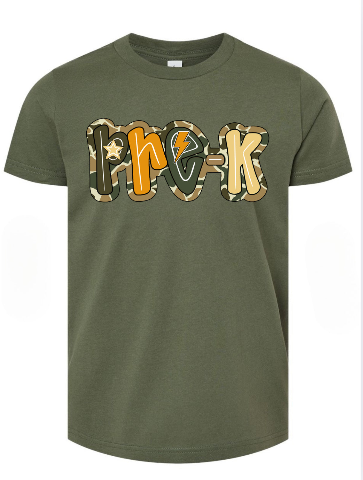 Camo First Day of School