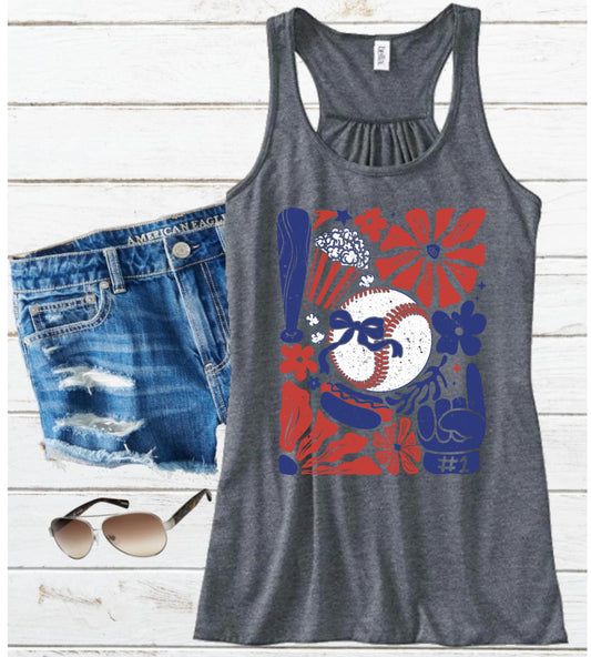 Blue & Red Baseball