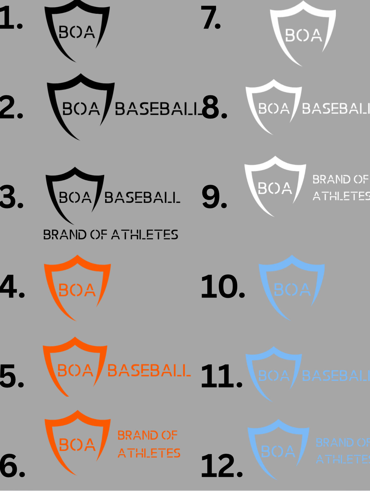 BOA Baseball Black UA SS