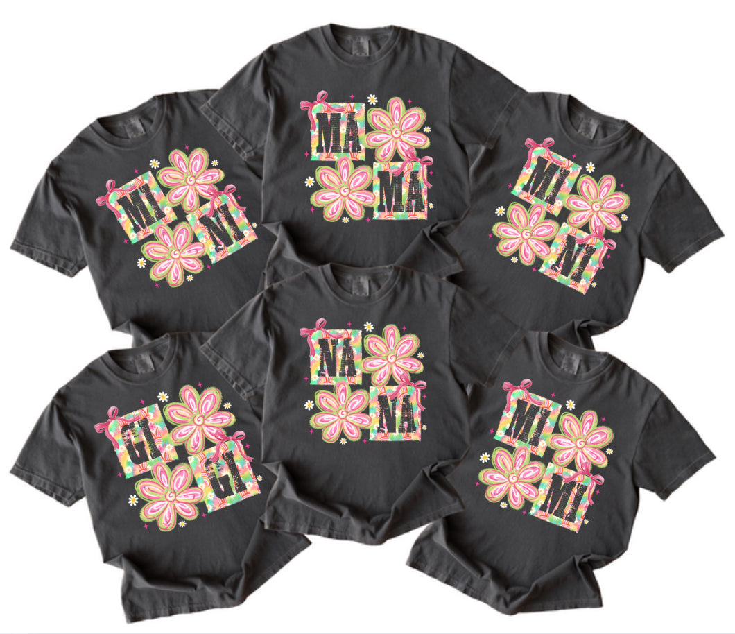 Vibrant Floral Names Comfort Color Pepper