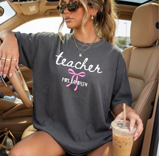 Teacher Bow Personalized